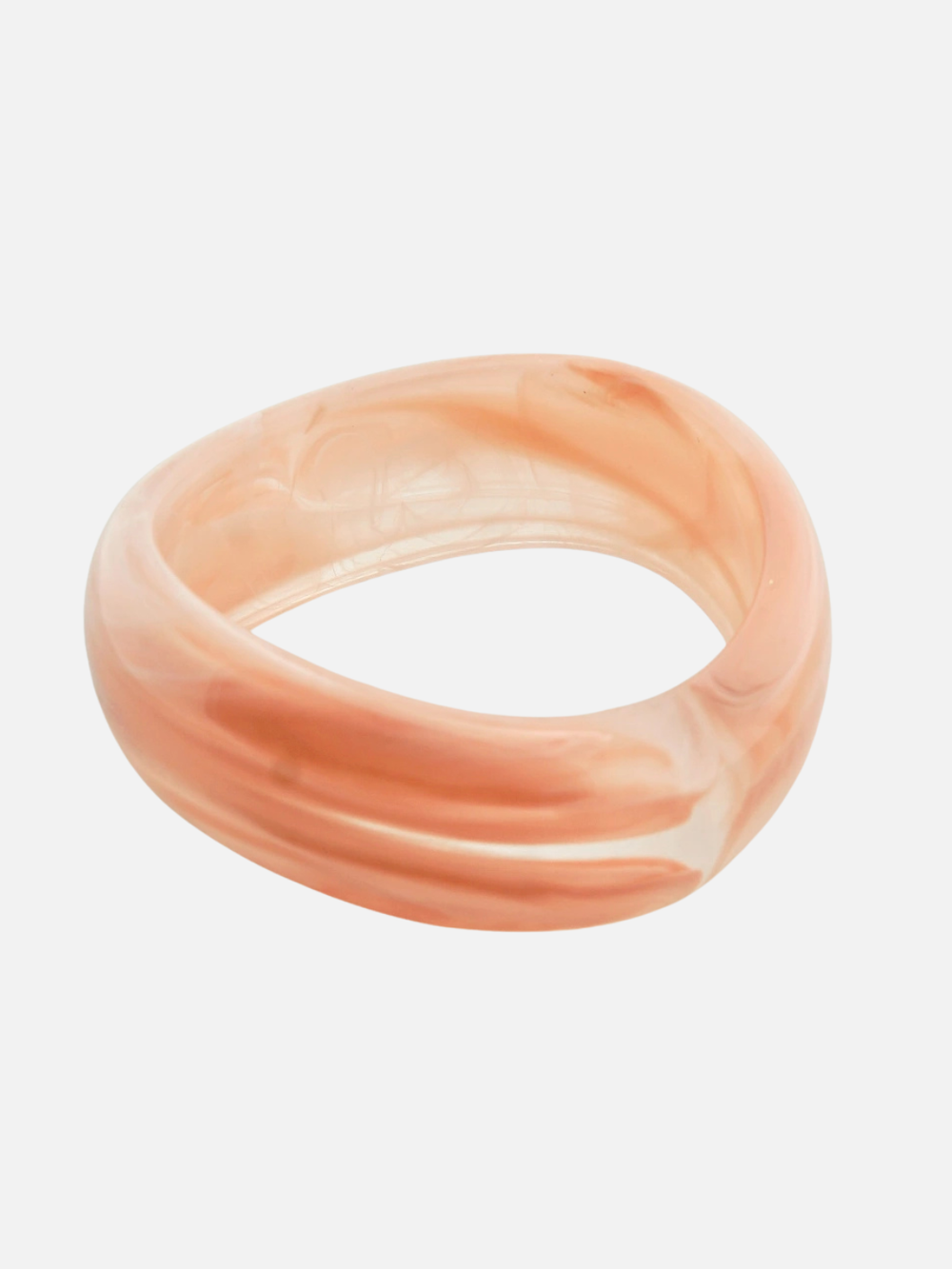 Swirl resin bangle lichtroze