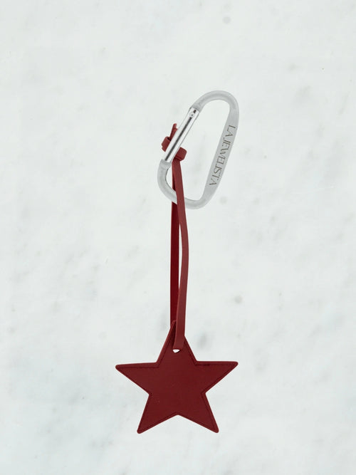 Minimal star bag charm