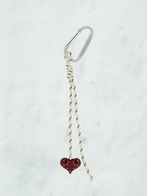 Striped lange tie met hart