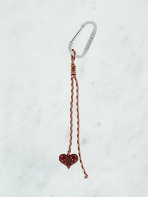 Striped lange tie met hart