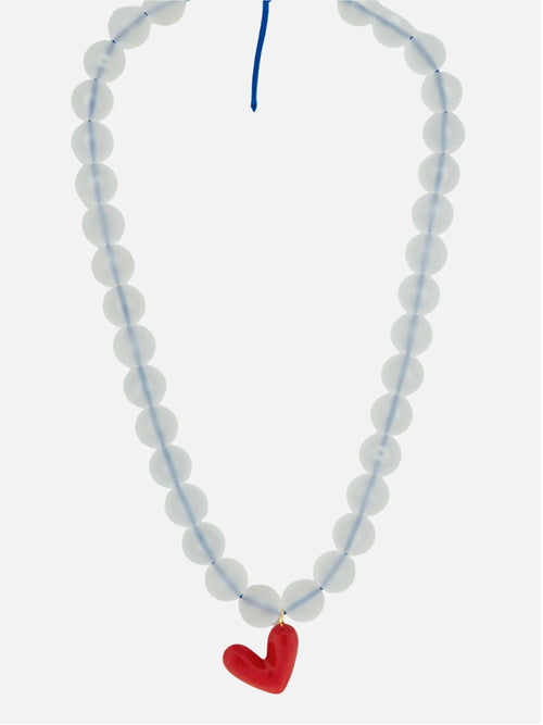 Bad ass ketting blauw wit