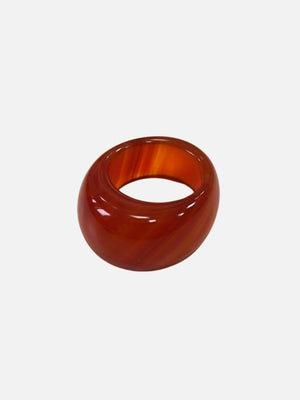 Bold natuursteen ring oranje