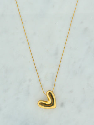 Bubbly heart ketting