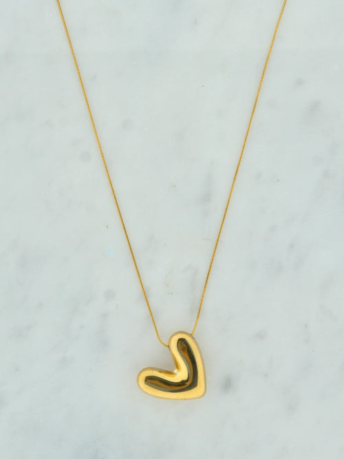 Bubbly heart ketting