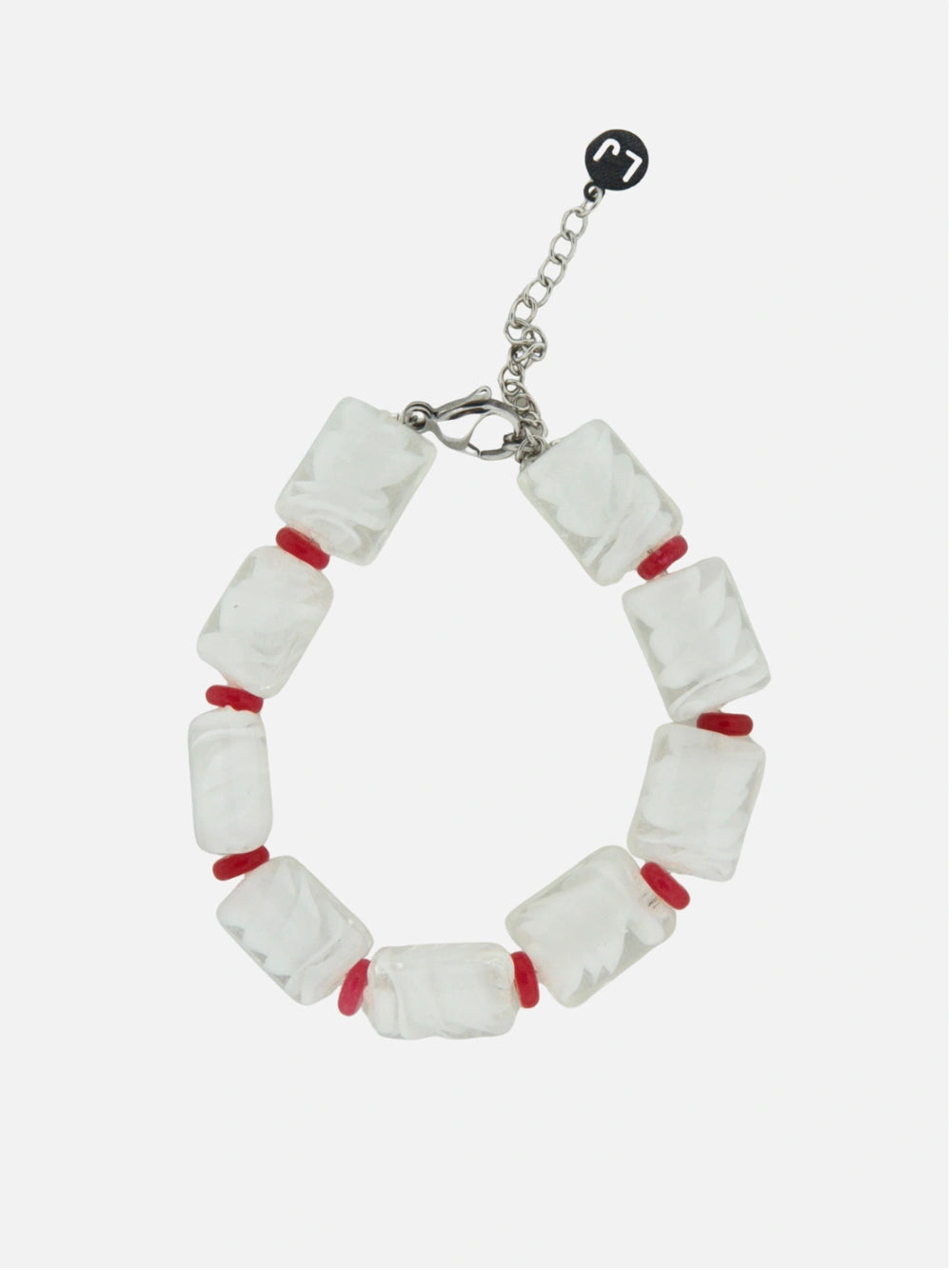 Candy rood stenen armband