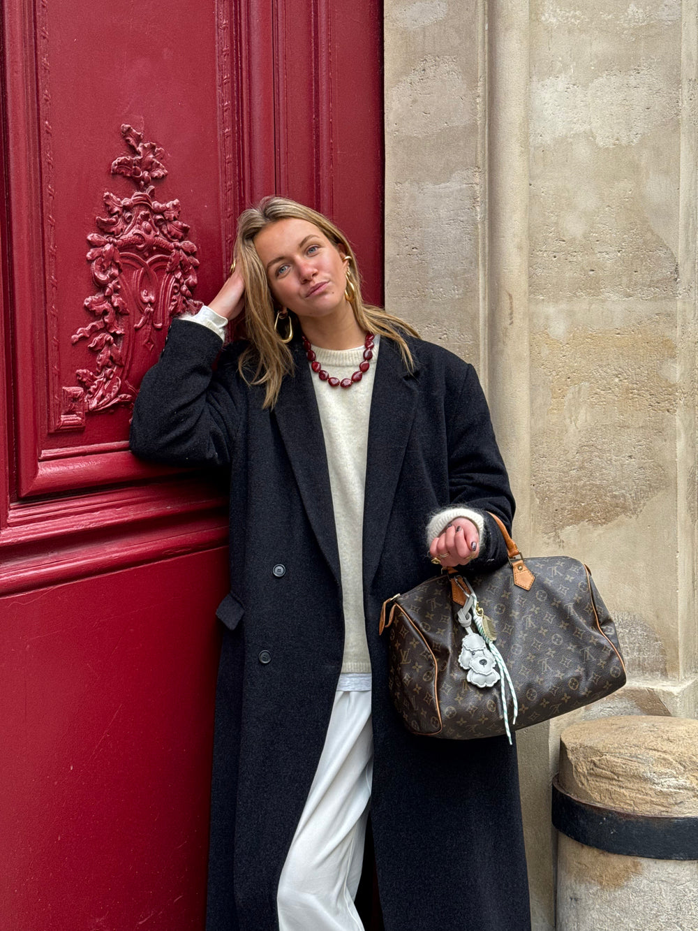 Bold doodle bag charm set