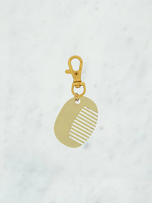 Mini kam bag charm goud