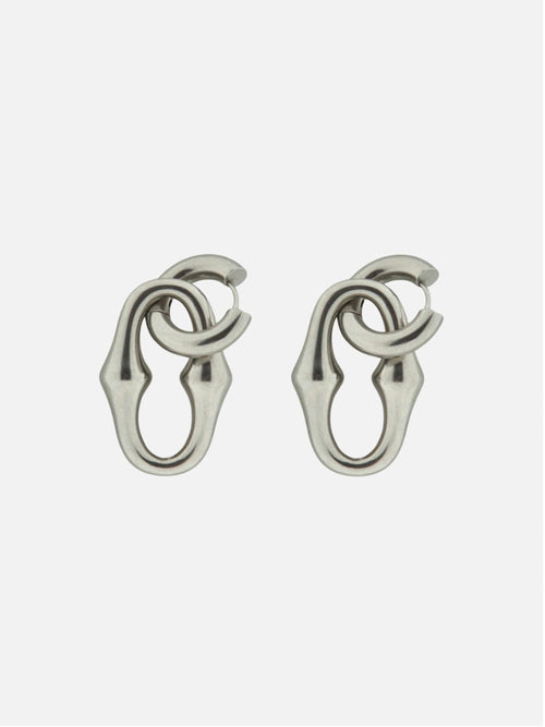 Open up oorbellen zilver