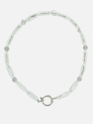 Pearly translucent ketting