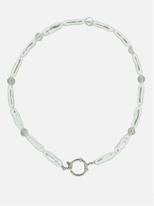 Pearly translucent ketting