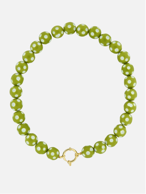 Polka dot ketting groen