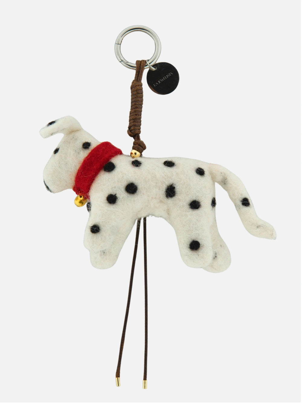 Premium vilten bag charm dalmatier
