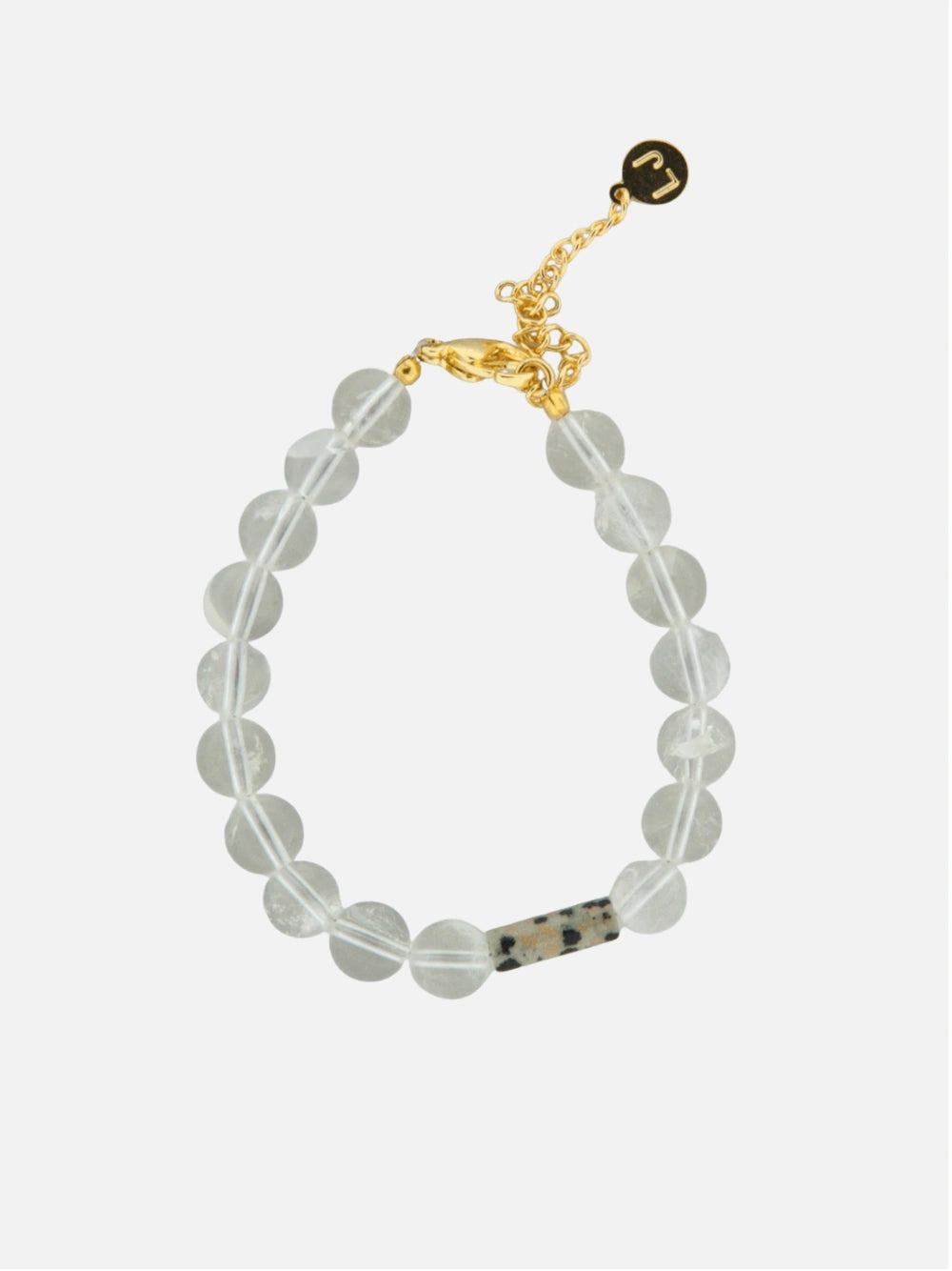 Translucent dalmatier stenen armband