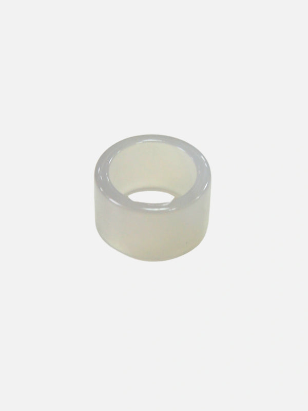 Tube natuursteen ring wit