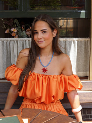 Blue sky stenen ketting