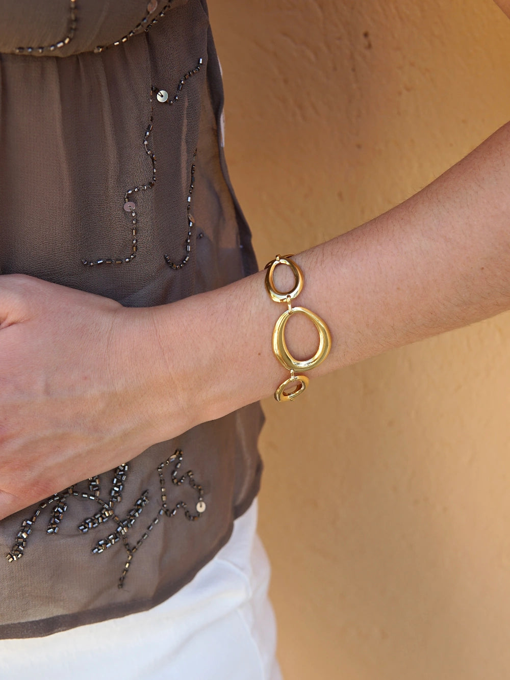Bold ovale open armband