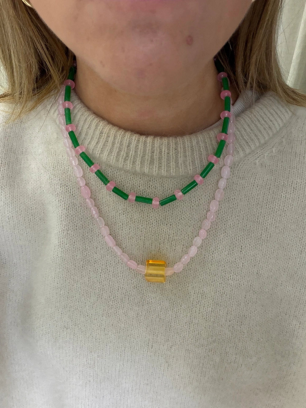 Bubblegum jungle stenen ketting