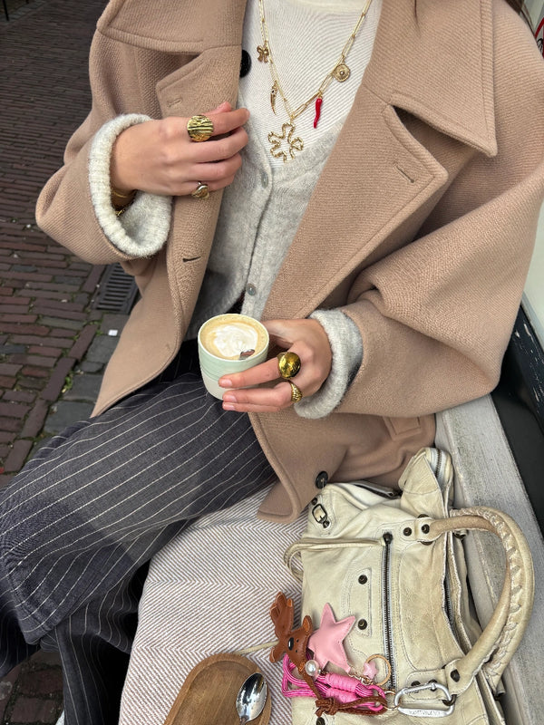 Mega chunky round ring gold