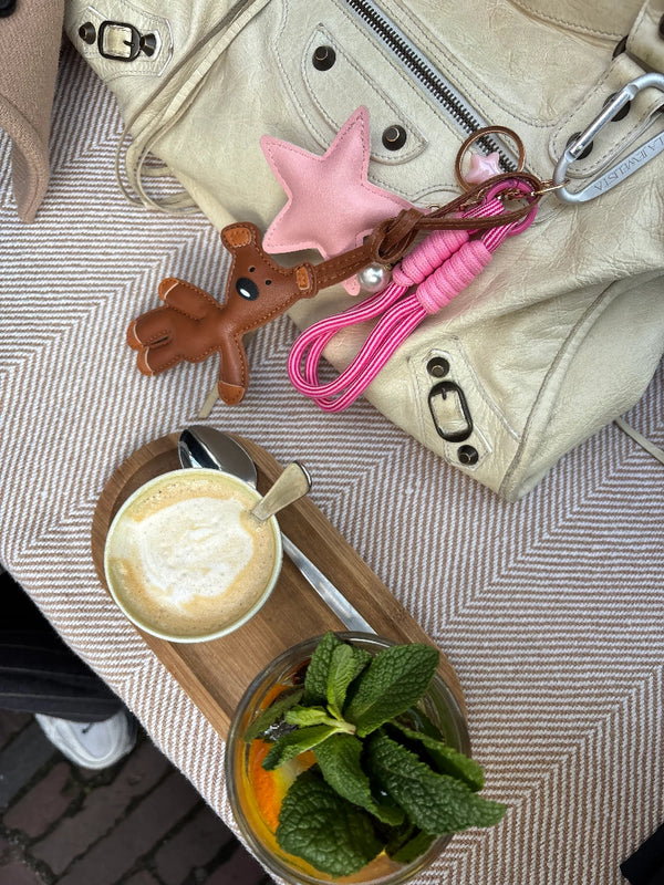 Mr Bean bear bag charm