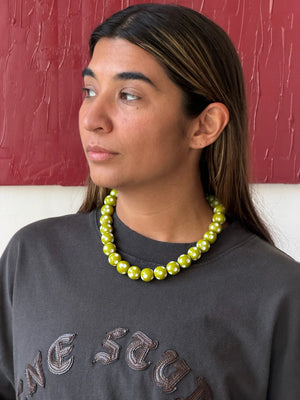 Polka dot ketting groen