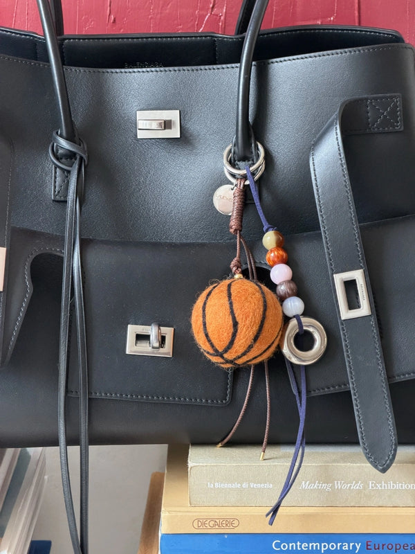 Doughnut keychain blauw