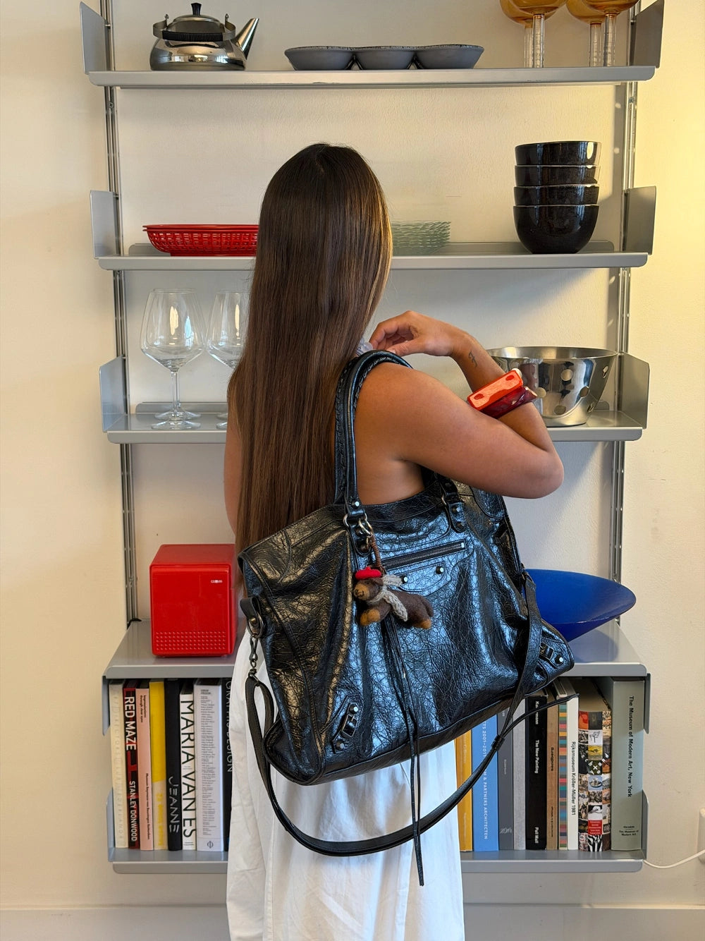 Premium vilten bag charm teckel