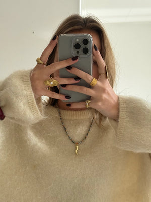 Dalmatier stenen peper ketting