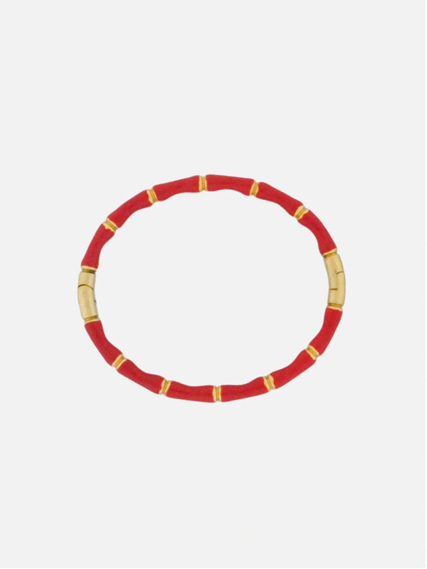 Bamboo bangle rood