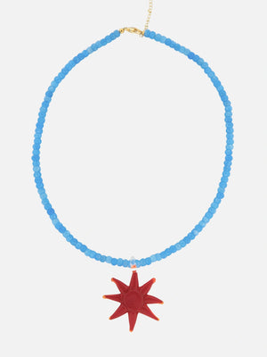 Blue sky stenen ketting