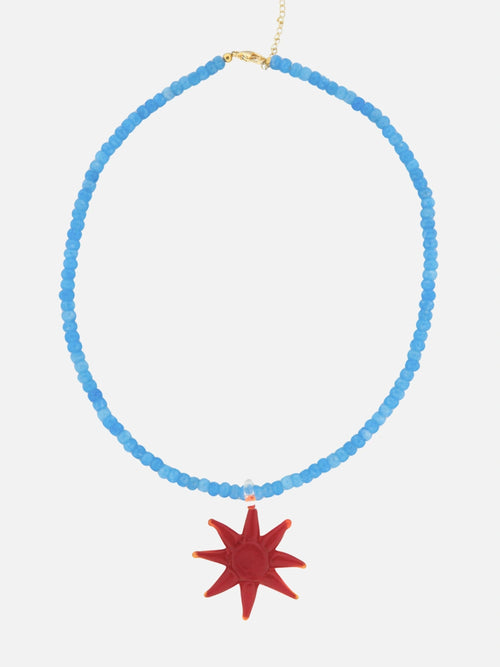 Blue sky stenen ketting