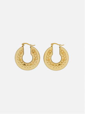 Brede bloem dot hoops