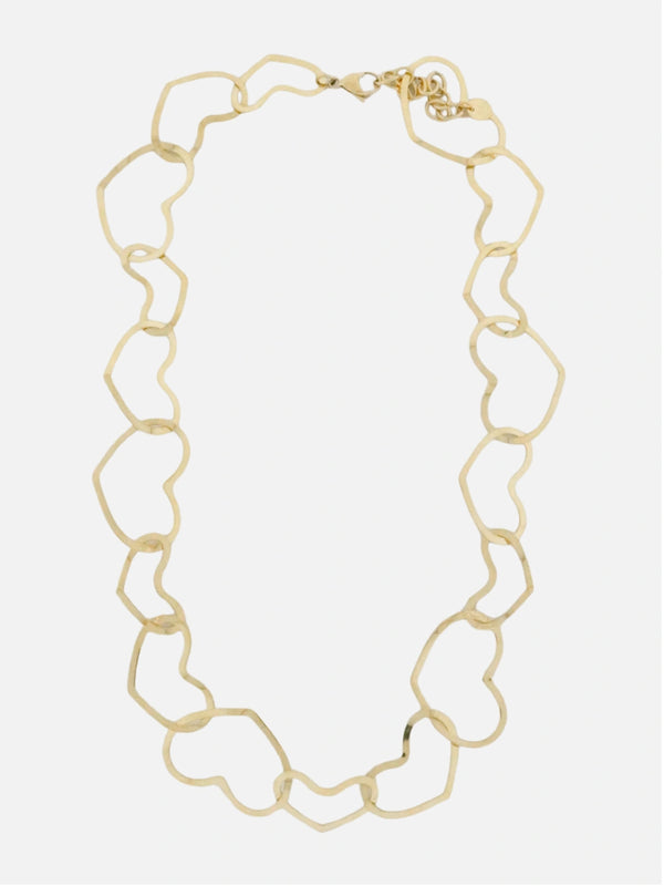 Chunky ketting met open harten