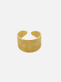 Chunky ring met strepen