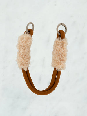 Fluffy korte dubbele bag charm