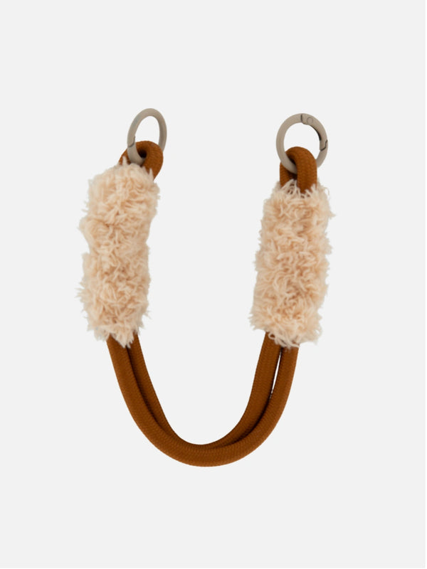 Fluffy korte dubbele bag charm