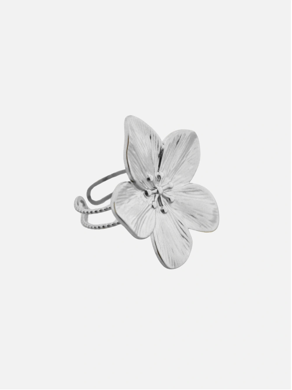 Grote bloem ring goud