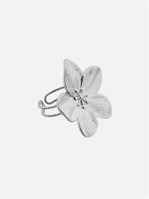 Large flower ring gold