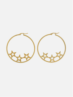 Grote hoops met drie sterren