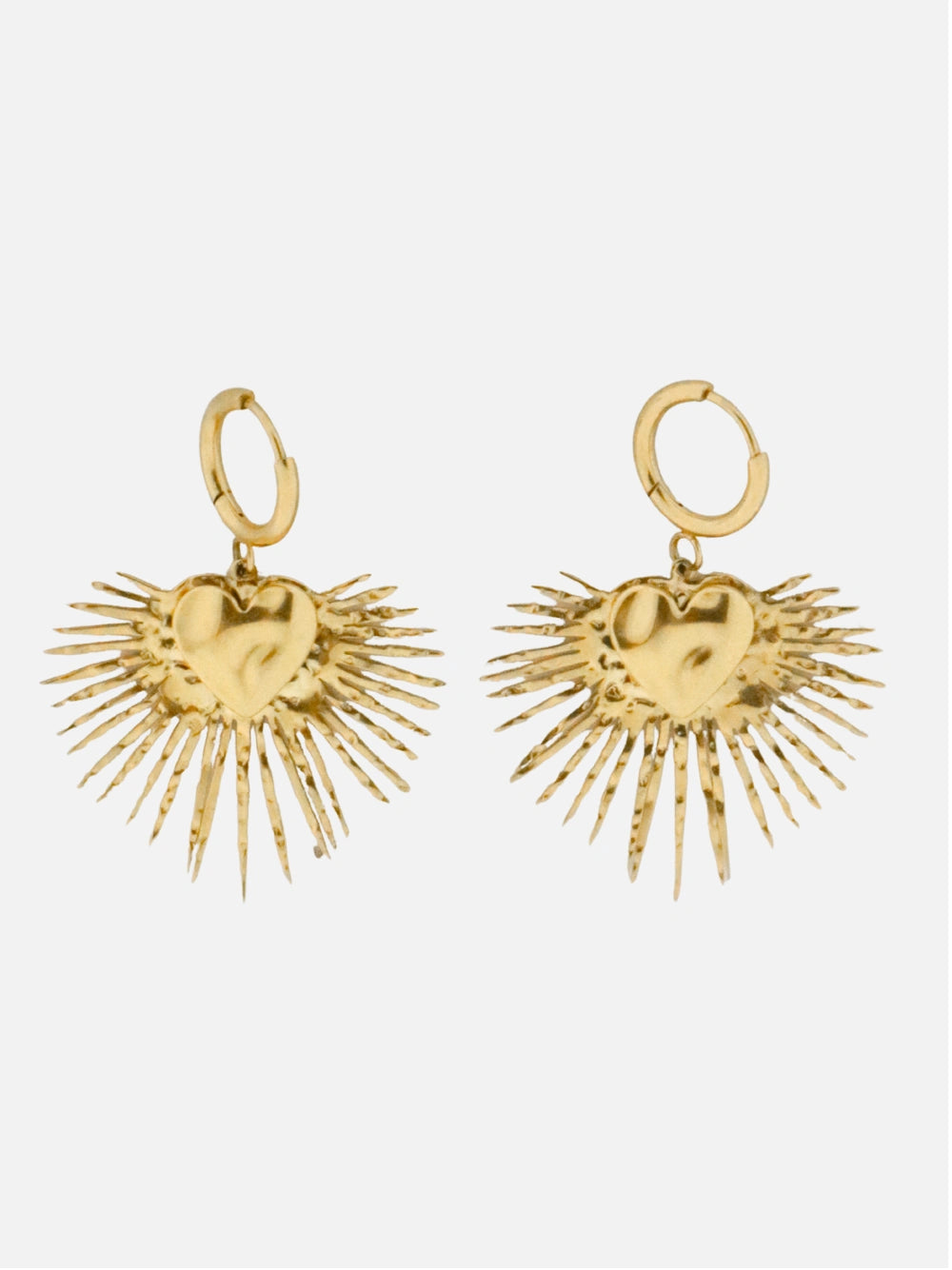 Hart streep oorbellen