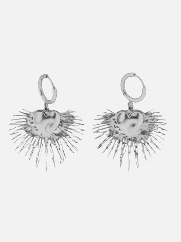 Hart streep oorbellen