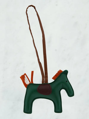 Horse bag charm groen