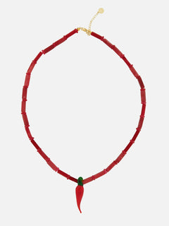 Hot peper stenen ketting