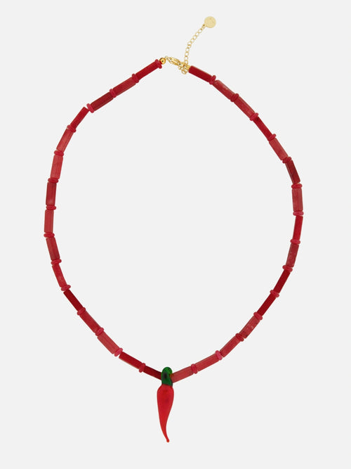 Hot peper stenen ketting