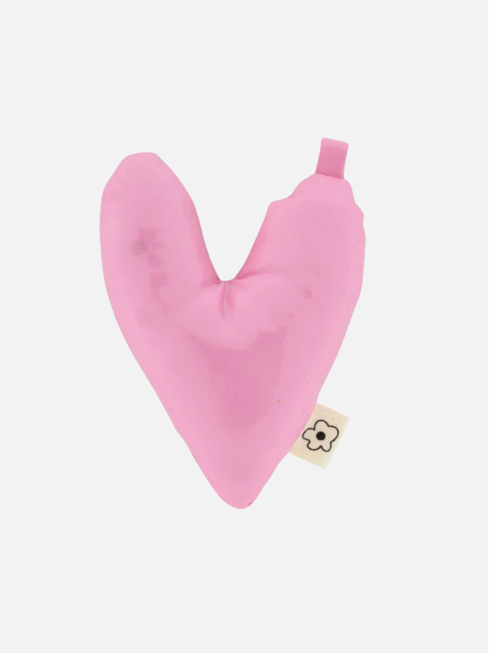 Mega shiny heart bag charm pink