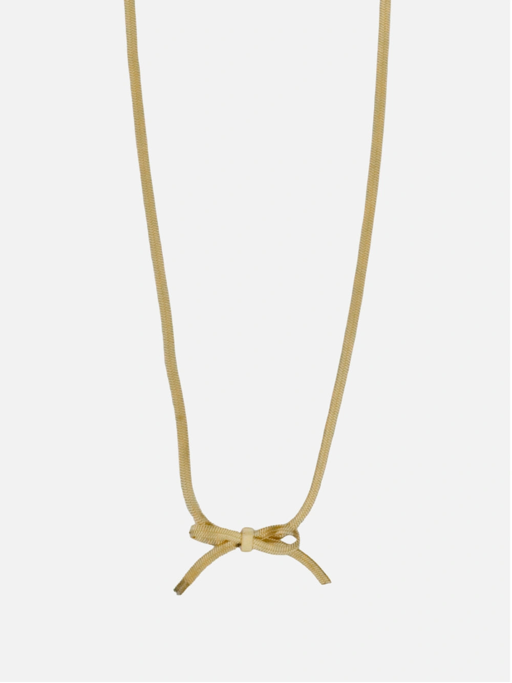 Minimalistische ketting met strik