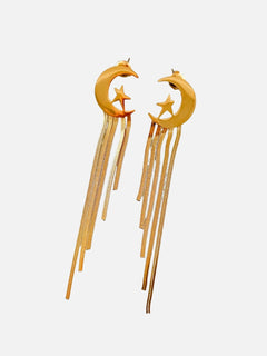 Moon star earrings