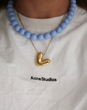 Bubbly heart ketting