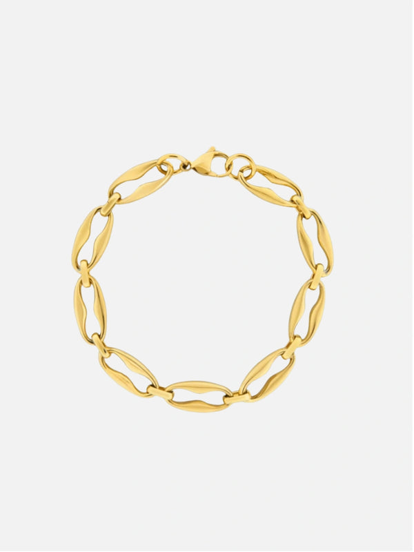 Ovale open chain armband