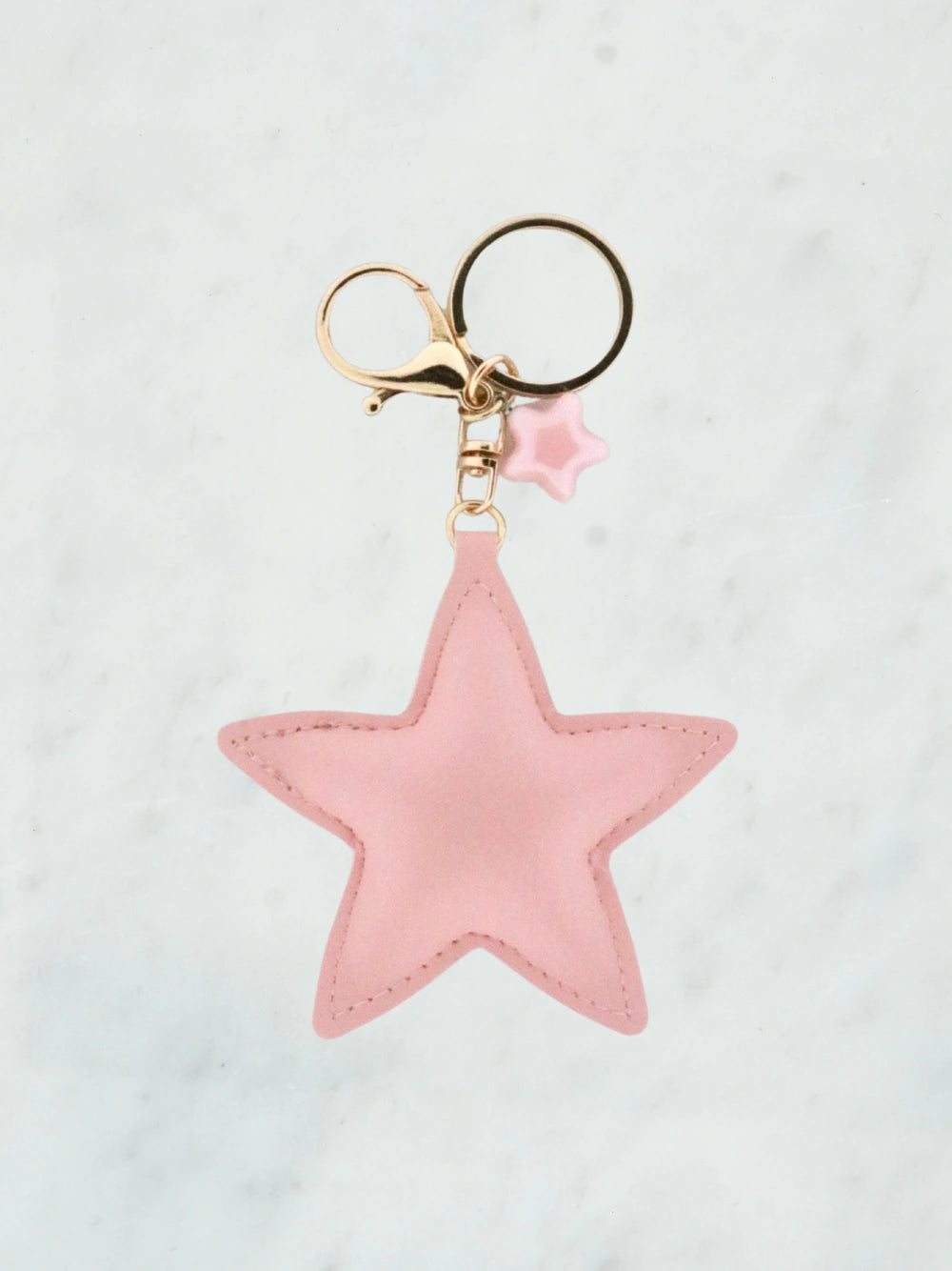 Pink stellar bag charm