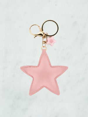 Pink stellar bag charm